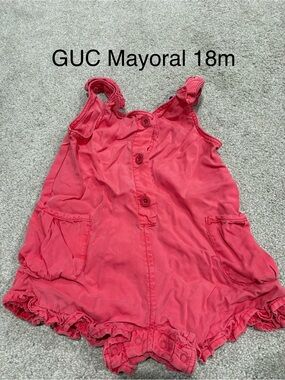 Mayoral Pink Sleeveless Romper